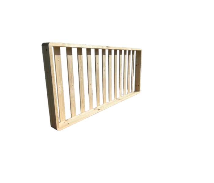 Wooden bed frame