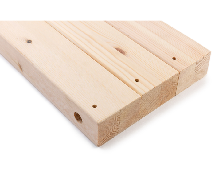 Pine wood bed components
